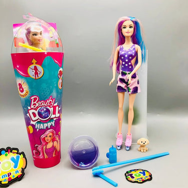 1Pc Color Reveal Doll With 8 Surprises & Accessories